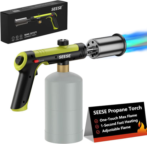 Tool Rush™ Powerful Propane  Torch , Adjustable Blow Torch for Sous Vide, BBQ, Campfire