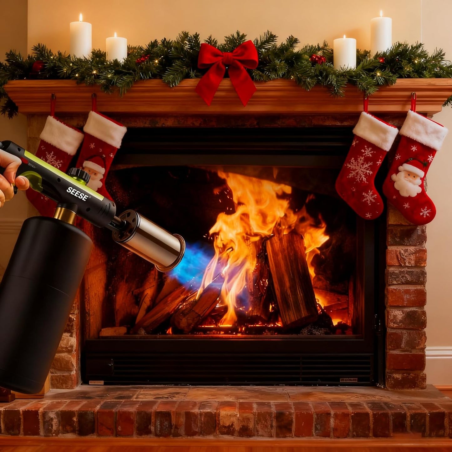 Tool Rush™ Powerful Propane  Torch , Adjustable Blow Torch for Sous Vide, BBQ, Campfire